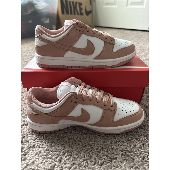 Nike Dunk Low Shoes Rose Whisper White Sneakers Womens  DD1503-118 Size 8.5 New - Picture 5 of 5
